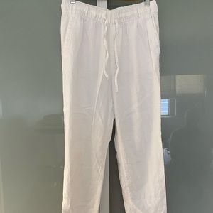 White Linen Pants Size S